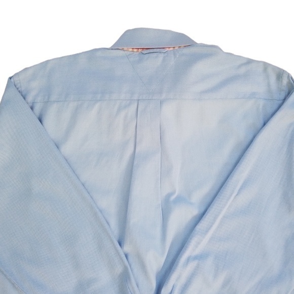 Tommy Hilfiger Men’s Casual Contrast Cuffs Button Down Cotton Shirt Sz. M - Picture 10 of 15
